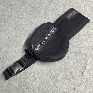 Vtg Trailmaker Fanny Pack Hip Bag Black w/Water Bottle Holder 90s Aztec Gorpcore